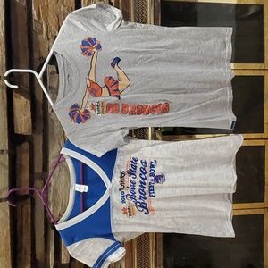 JanSport BSU 2 T-shirts Bundle Boise State University Broncos Fiesta Bowl 💥